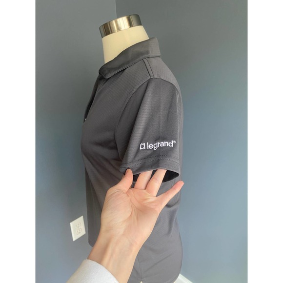 Pebble Beach gray women's golf polo, small - Picture 2 of 7